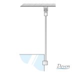 Βραχίονας Οροφής 100cm IWIS για στήριξη Chrome VSA-100