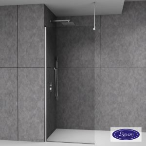Βραχίονας Οροφής 100cm IWIS για στήριξη Inox Brushed VSA-111