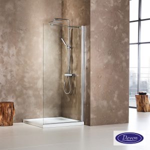 Διαχωριστικό Ντουζιέρας Devon IWIS WD Walk-in 40×185cm Chrome WD40C-100