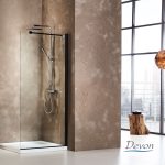 Διαχωριστικό Ντουζιέρας Devon IWIS WD Walk-in 70×185cm Black Matt WD100C-400