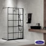 Διαχωριστικό Ντουζιέρας Devon IWIS Walk-in Decor 70×200cm Black Matt IW70DC-400