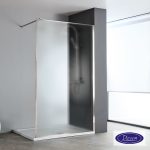 Διαχωριστικό κρύσταλλο ντουζιέρας IWIS Fluted Walk-in 70cm 8 mm Chrome IW70FC-100