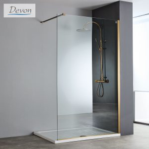 Διαχωριστικό ντουζιέρας Devon IWIS Walk-in 70×220cm Bronze Brushed PVD IWH70C-221