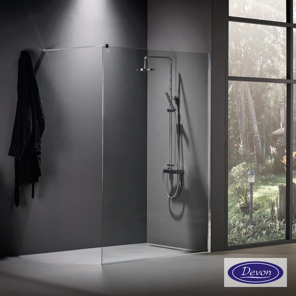 Διαχωριστικό ντουζιέρας Devon IWIS Walk-in 70×220cm Chrome IWH70C-100