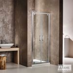 Διπλή Ανοιγόμενη Πόρτα Ντουζιέρας Axis Twin Pivot 80×185 cm Chrome P2X80C-100