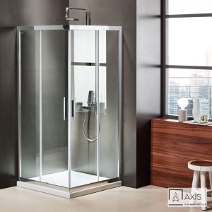 Καμπίνα Ντουζιέρας Axis Corner Entry 80×80×185 cm (77-79 × 77-79) Chrome CX100C-100