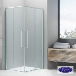Καμπίνα Ντουζιέρας Devon Elli Corner Entry 80×80×200 cm (77,5-79 × 77,5-79) Chrome CL80C-100