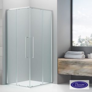Καμπίνα Ντουζιέρας Devon Elli Corner Entry 80×80×200 cm (77,5-79 × 77,5-79) Chrome CL80C-100