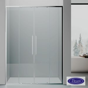 Καμπίνα Ντουζιέρας Devon Elli Slider 2+2 160×200cm Chrome SL2L160C-100
