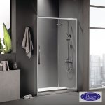 Καμπίνα Ντουζιέρας Devon Flow Slider 1+1 100×195cm Chrome SLF-100C-100