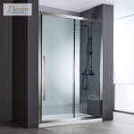 Καμπίνα Ντουζιέρας Devon Noxx Slider 1+1 100×200cm Black Brushed PVD - Image 2