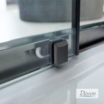 Καμπίνα Ντουζιέρας Devon Noxx Slider 1+1 100×200cm Black Brushed PVD - Image 4
