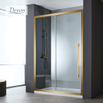 Καμπίνα Ντουζιέρας Devon Noxx Slider 1+1 100×200cm Bronze Brushed PVD SLN100C-221