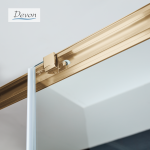 Καμπίνα Ντουζιέρας Devon Noxx Slider 1+1 100×200cm Bronze Brushed PVD - Image 2