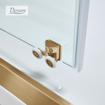Καμπίνα Ντουζιέρας Devon Noxx Slider 1+1 100×200cm Bronze Brushed PVD - Image 3