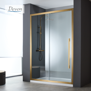 Καμπίνα Ντουζιέρας Devon Noxx Slider 1+1 100×200cm Bronze Brushed PVD SLN100C-221