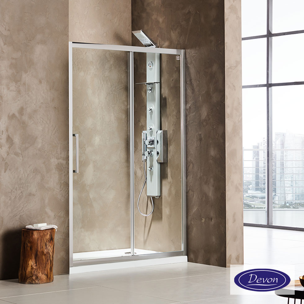 Καμπίνα Ντουζιέρας Devon Primus Plus Slider 1+1 100×195cm Chrome SLT100C-100 Καμπίνα Ντουζιέρας Devon Primus Plus Slider 1+1 100×195cm Chrome SLT100C-100