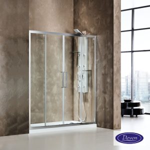 Καμπίνα Ντουζιέρας Devon Primus Plus Slider 2+2 150×195cm Chrome SL2T150C-100