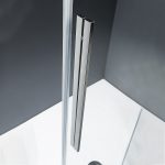Καμπίνα Ντουζιέρας Devon Flow Corner Entry 80×80×195 cm (77-79 × 77-79) Chrome - Image 3