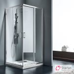 Καμπίνα Ντουζιέρας Starlet Corner Entry 70×70×180 cm (67-69 × 67-69) Clear Chrome CS70T-100