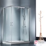 Καμπίνα Ντουζιέρας Starlet Corner Entry 72×90×180 cm (69-71 × 87-89) Clear Chrome CS7290T-100