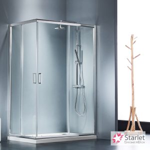 Καμπίνα Ντουζιέρας Starlet Corner Entry 72×90×180 cm (69-71 × 87-89) Clear Chrome CS7290T-100