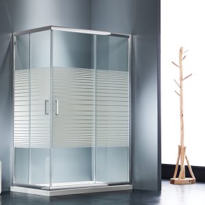 Καμπίνα Ντουζιέρας Starlet Corner Entry 72×90×180 cm (69-71 × 87-89) Stripes Chrome CS7290S-100