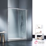 Καμπίνα Ντουζιέρας Starlet Slider 1+1 100×180cm Clear Chrome SLS100T-100