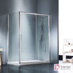 Σταθερό Πλαϊνό Κρύσταλλο Ντουζιέρας Starlet Side Panel 70×180 cm Clear Chrome - Image 2