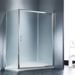 Καμπίνα Ντουζιέρας Starlet Slider 1+1 100×180cm Fabric Chrome - Image 2