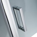 Καμπίνα Ντουζιέρας Starlet Slider 1+1 100×180cm Fabric Chrome - Image 3