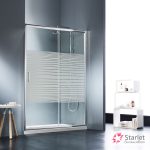 Καμπίνα Ντουζιέρας Starlet Slider 1+1 100×180cm Stripes Chrome SLS100S-100