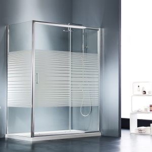 Καμπίνα Ντουζιέρας Starlet Slider 1+1 100×180cm Stripes Chrome SLS100S-100 2