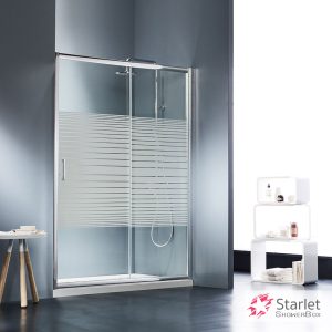 Καμπίνα Ντουζιέρας Starlet Slider 1+1 100×180cm Stripes Chrome SLS100S-100