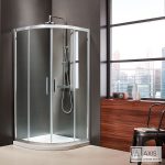 Καμπίνα Ντουζιέρας Ημικυκλική Axis Quadrant 80×80 cm (77-79 × 77-79) Chrome QX90C-100