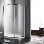 Καμπίνα Ντουζιέρας Ημικυκλική Starlet Quadrant 80 (77-79cm) Fabric Chrome QS80F-100
