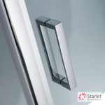 Καμπίνα Ντουζιέρας Ημικυκλική Starlet Quadrant 80 (77-79cm) Stripes Chrome - Image 2