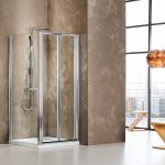 Πτυσσόμενη Πόρτα Ντουζιέρας Devon Primus Plus Bi-fold 70×185 cm Chrome BI072T-100