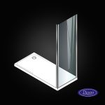Σταθερό Πλαϊνό Κρύσταλλο Ντουζιέρας Devon Flow Side Panel 70×195 cm Chrome SPF70C-100
