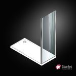 Σταθερό Πλαϊνό Κρύσταλλο Ντουζιέρας Starlet Side Panel 70×180 cm Clear Chrome SPS70T-100