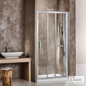 Συρόμενη Πόρτα Ντουζιέρας Axis Triple Slider 90×185 cm Chrome SL3X90C-100